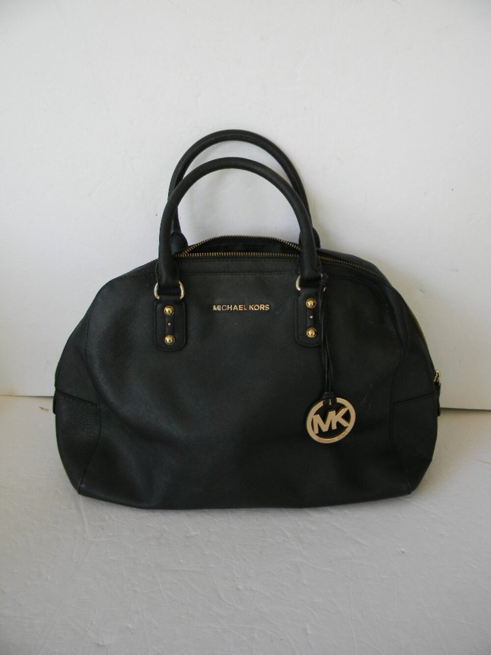 Michael Kors LG Ciara Handbag BLACK Saffiano Leather SATCHEL CLASSIC OFFICE
